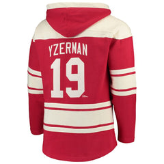 Steve Yzerman Detroit Red Wings - '47 Player Lacer Pullover Hoodie Red
