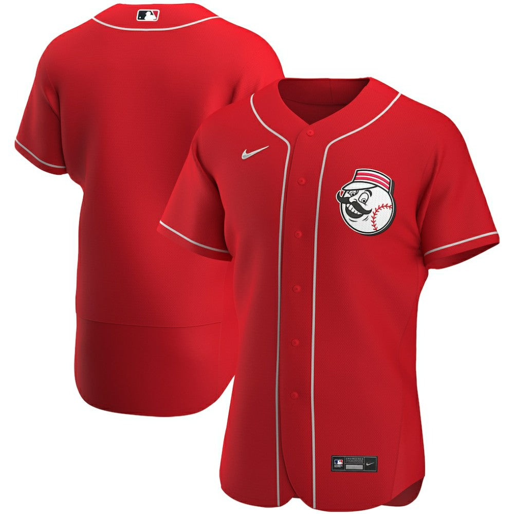 Cincinnati Reds Nike Alternate Authentic Team Logo Jersey - Scarlet | MLB Jerseys