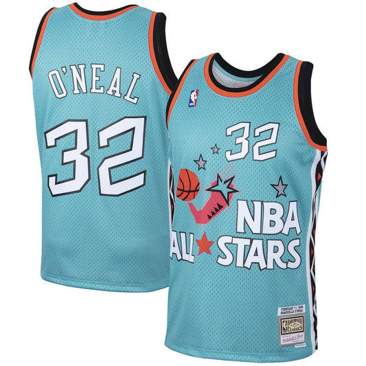 Shaquille O'Neal Eastern Conference 1996 All-Star Hardwood Classics Swingman Jersey - Teal | NBA Jerseys