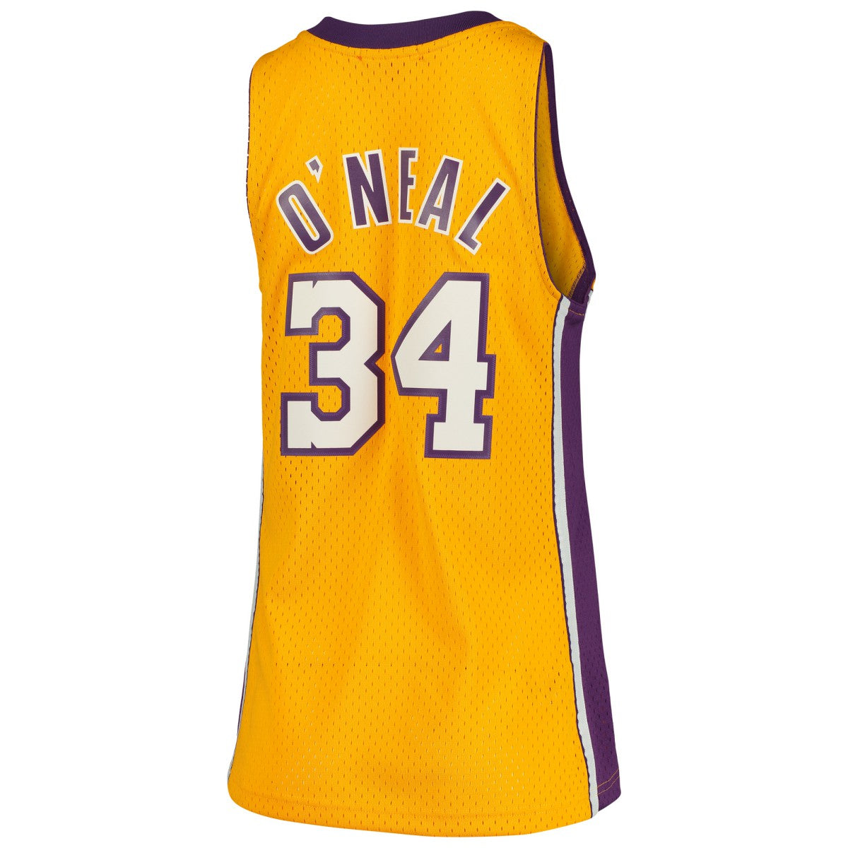 Shaquille O'Neal Los Angeles Lakers Women's 1999/00 Hardwood Classics Swingman Jersey - Gold | NBA Jerseys