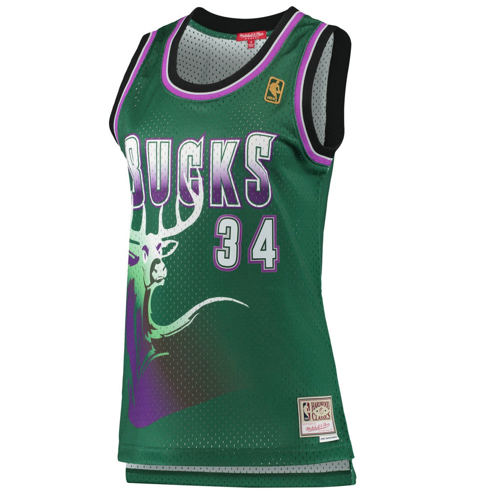 Mitchell & Ness - Ray Allen Milwaukee Bucks Women's 1996/97 Hardwood Classics Swingman Jersey - Green