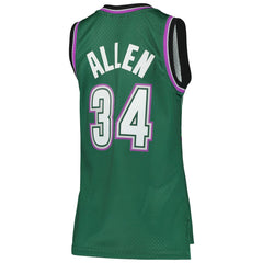 Mitchell & Ness - Ray Allen Milwaukee Bucks Women's 1996/97 Hardwood Classics Swingman Jersey - Green