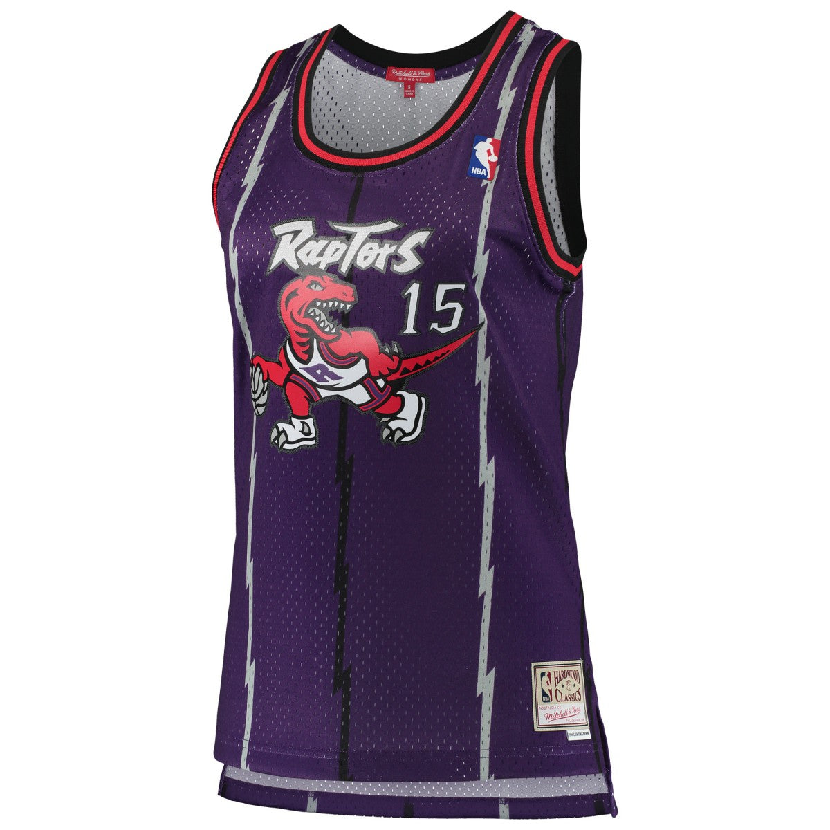 Mitchell & Ness - Vince Carter Toronto Raptors Women's 1998/99 Hardwood Classics Swingman Jersey - Purple
