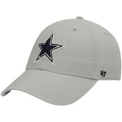 Dallas Cowboys '47 Primary Clean Up Adjustable Hat Gray - 47 brand