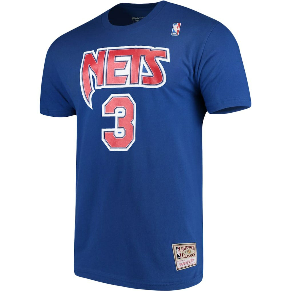 Mitchell & Ness - Drazen Petrovic Brooklyn Nets Hardwood Classics Name & Number Player T-Shirt - Royal