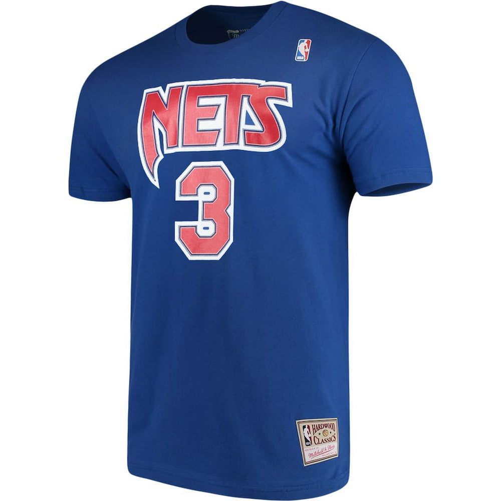 Mitchell & Ness - Drazen Petrovic Brooklyn Nets Hardwood Classics Name & Number Player T-Shirt - Royal
