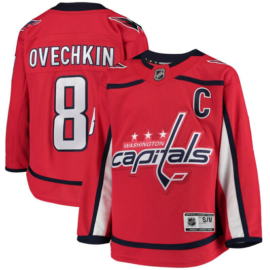 Alexander Ovechkin Washington Capitals Youth Home Premier Player Jersey - Red | NHL Jerseys