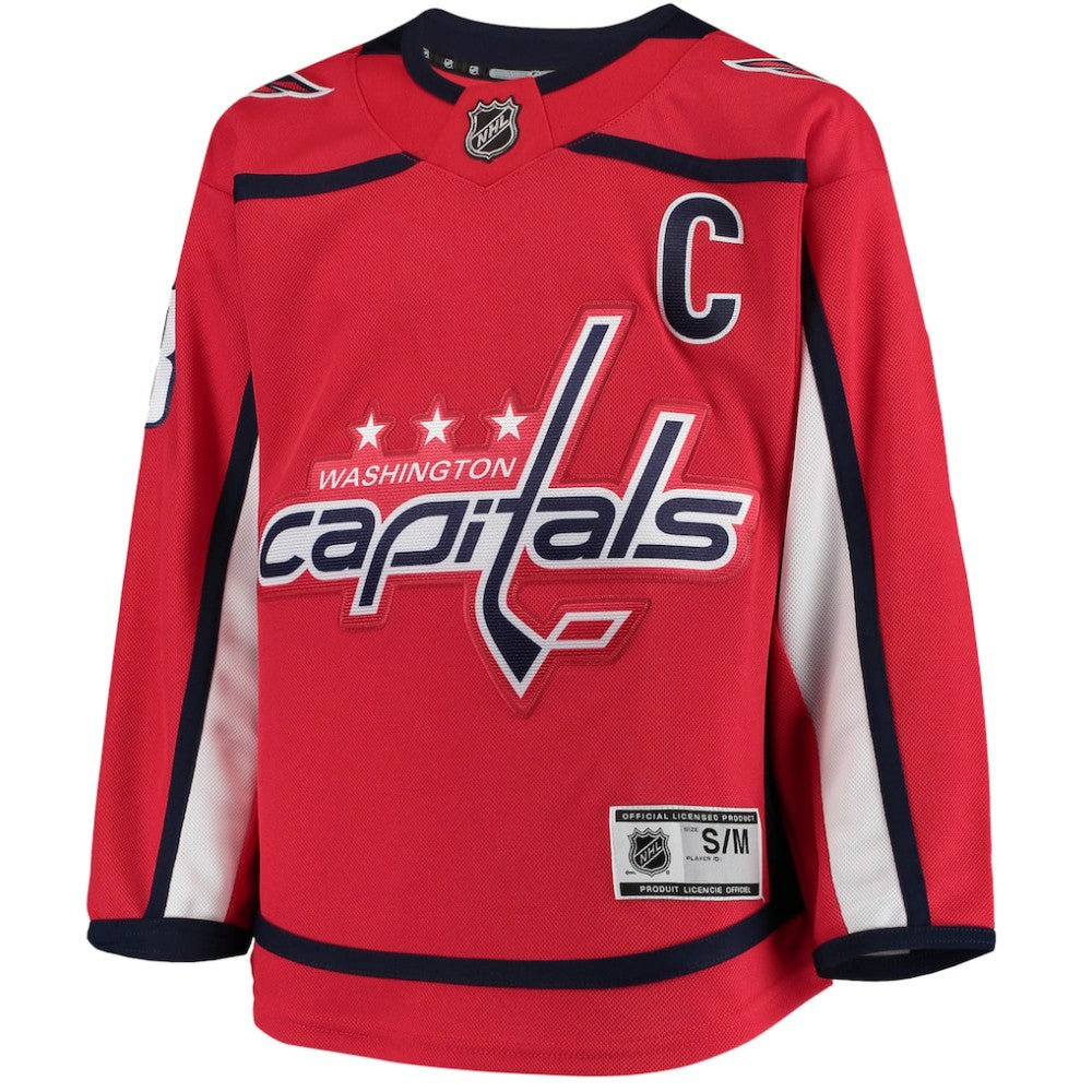 Alexander Ovechkin Washington Capitals Youth Home Premier Player Jersey - Red | NHL Jerseys
