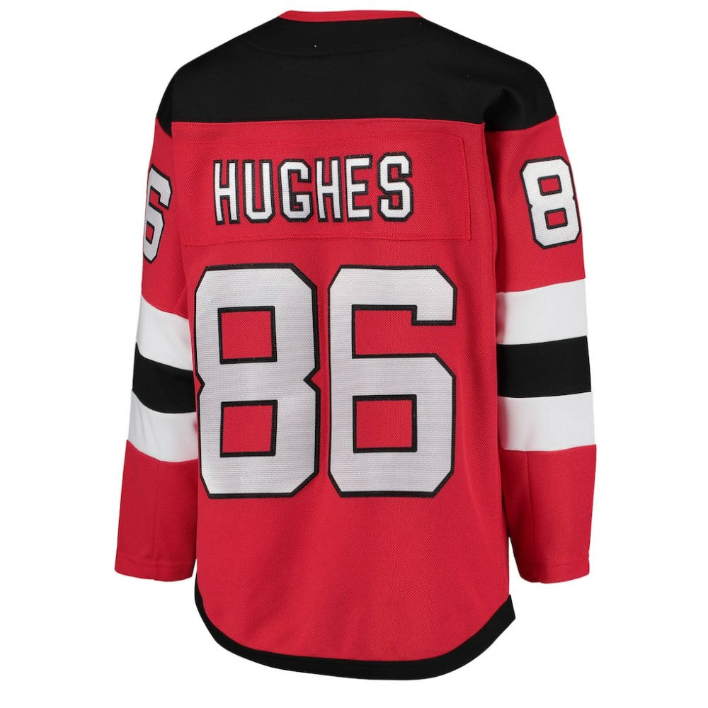 Jack Hughes New Jersey Devils Youth Home Premier Player Jersey - Red | NHL Jerseys
