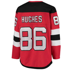Jack Hughes New Jersey Devils - Youth Home Premier Player Jersey Red