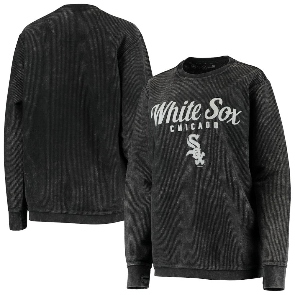 Chicago White Sox G-III 4Her by Carl Banks Women's Comfy Cord Pullover Sweatshirt Sale