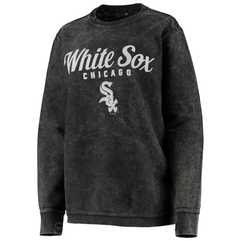 Chicago White Sox G-III 4Her by Carl Banks Women's Comfy Cord Pullover Sweatshirt Sale