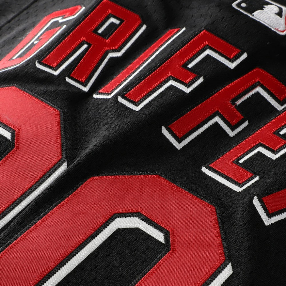 Ken Griffey Jr. Cincinnati Reds Mitchell & Ness Cooperstown Collection Mesh Batting Practice Button-Up Jersey discount
