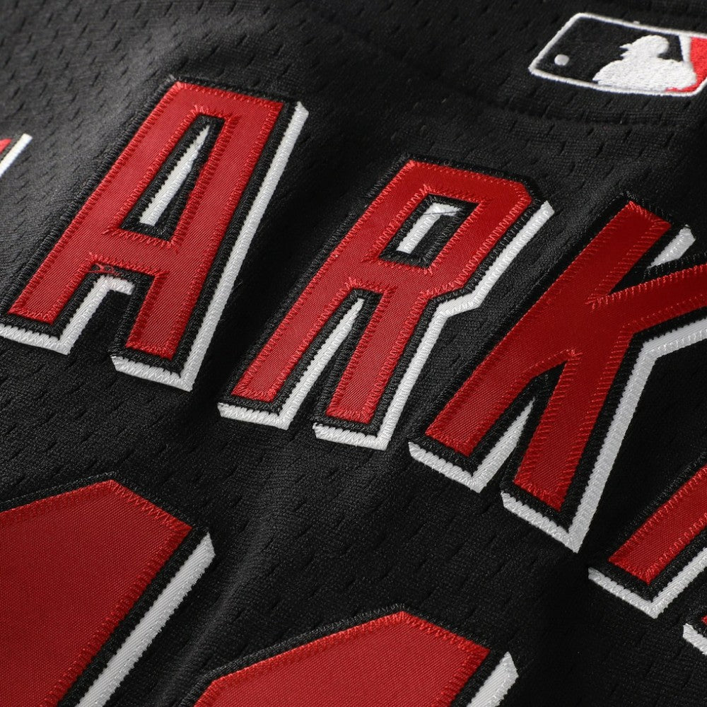 Barry Larkin Cincinnati Reds Mitchell & Ness Cooperstown Collection Mesh Batting Practice Button-Up Jersey - Black | MLB Jerseys