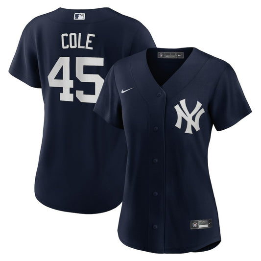 Gerrit Cole New York Yankees Nike Women's Alternate Replica Player Jersey - Navy | MLB Jerseys