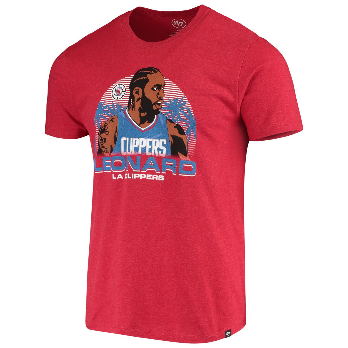 47 brand - Kawhi Leonard LA Clippers '47 Player Graphic T-Shirt - Red