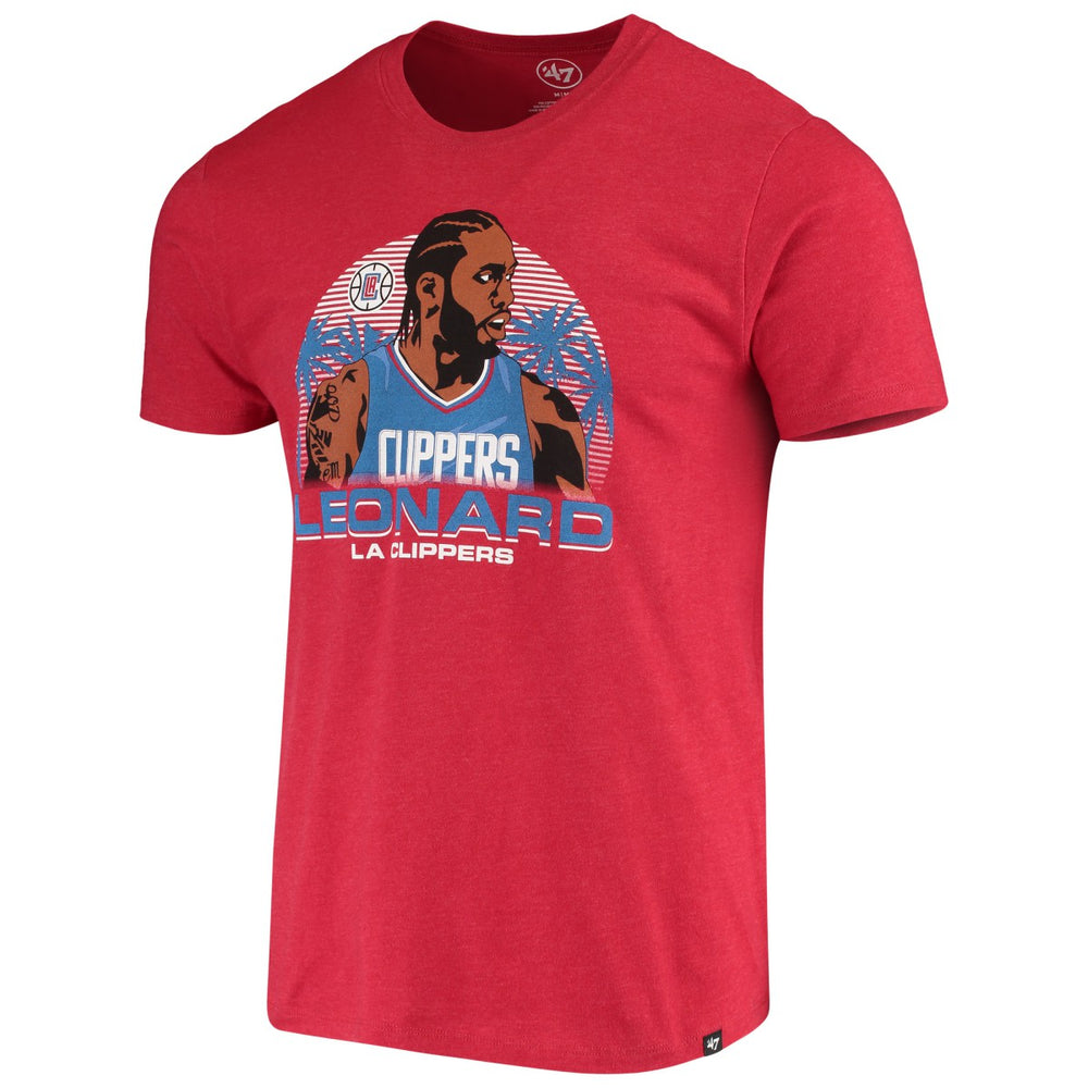 47 brand - Kawhi Leonard LA Clippers '47 Player Graphic T-Shirt - Red