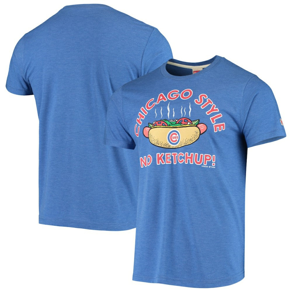 Chicago Cubs Hyperlocal Tri-Blend T-Shirt Lifestyle