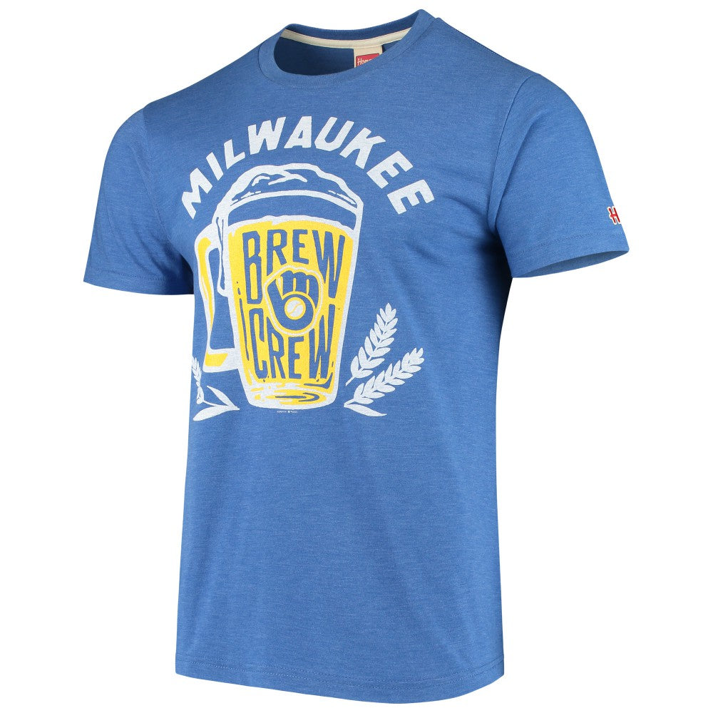 Milwaukee Brewers Hyperlocal Tri-Blend T-Shirt Near Me