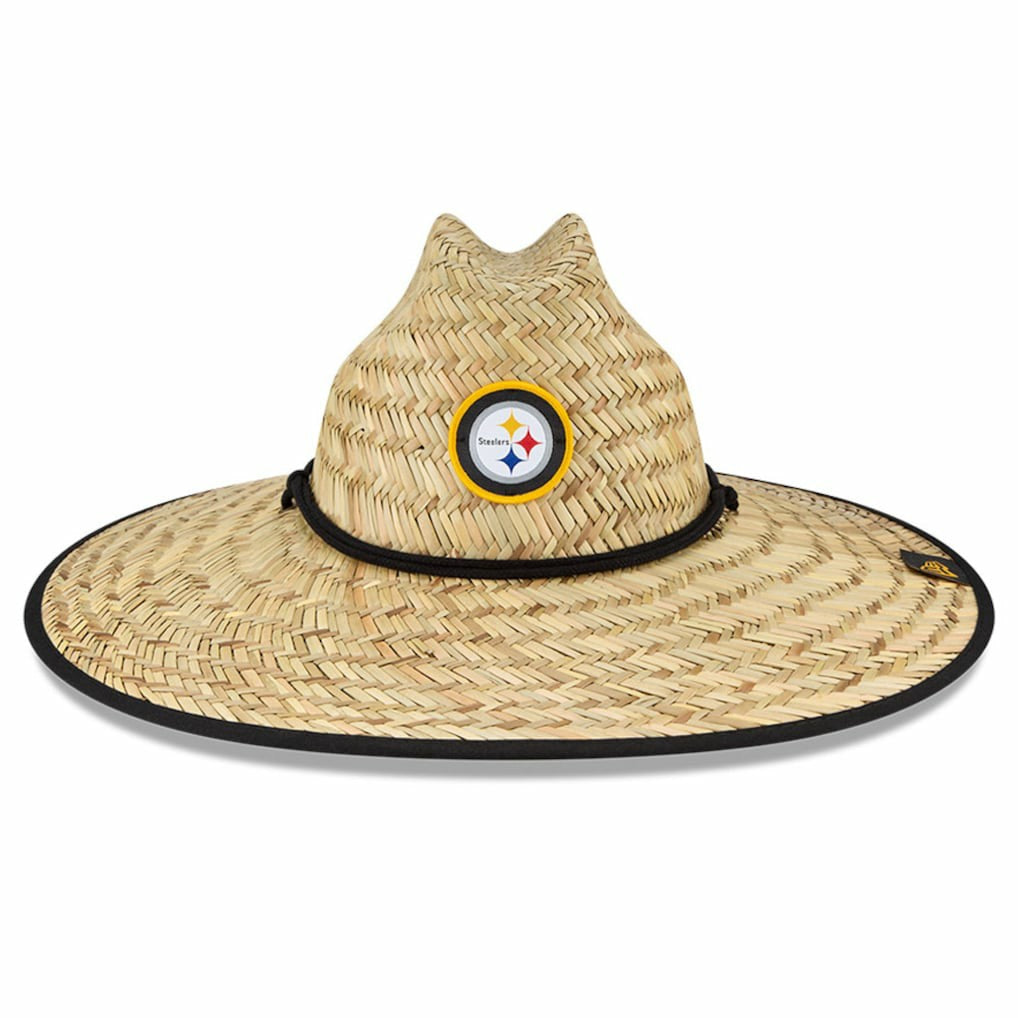 Pittsburgh Steelers New Era NFL Training Camp Straw Lifeguard Hat Natural - NFL
