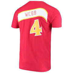 Mitchell & Ness - Spud Webb Atlanta Hawks Hardwood Classics Name & Number T-Shirt - Red