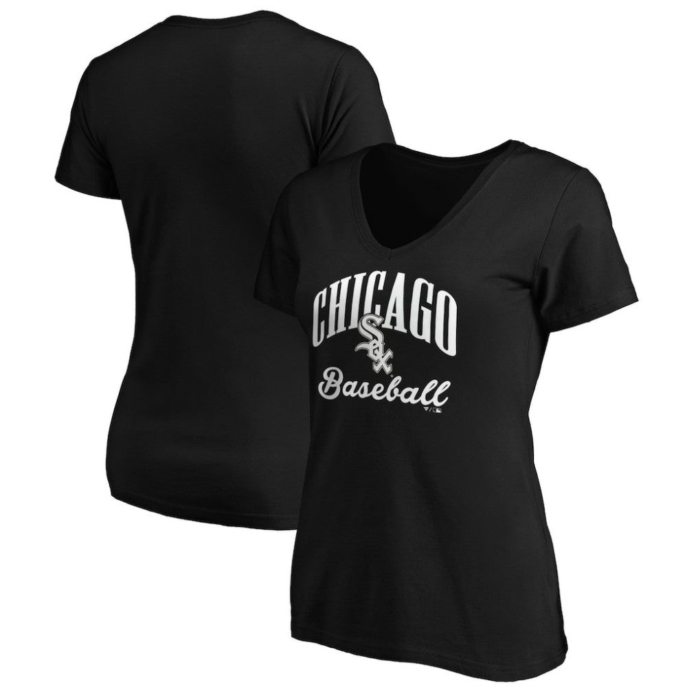 Chicago White Sox Fanatics Women's Victory Script V-Neck T-Shirt Clearance