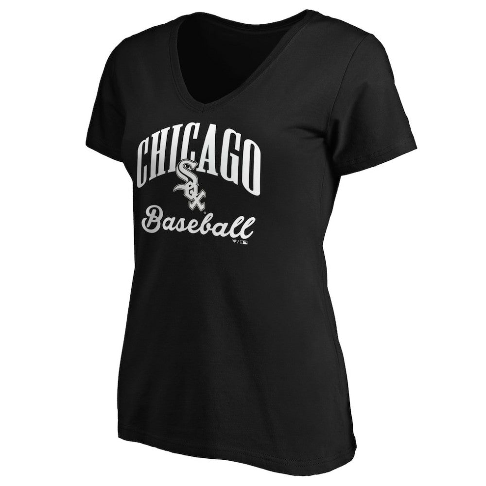 Chicago White Sox Fanatics Women's Victory Script V-Neck T-Shirt Clearance