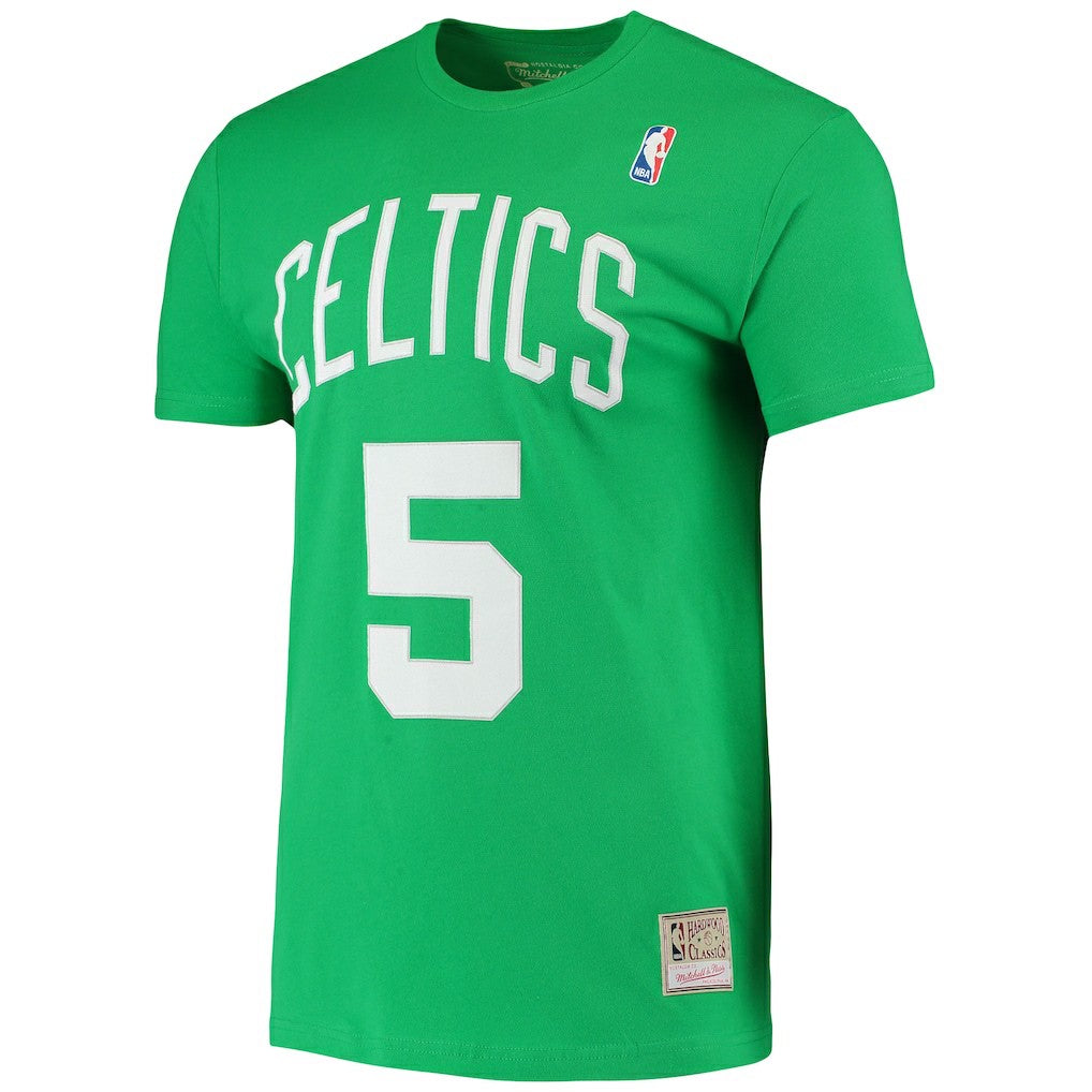 Mitchell & Ness - Kevin Garnett Boston Celtics Hardwood Classics Stitch Name & Number T-Shirt - Kelly Green