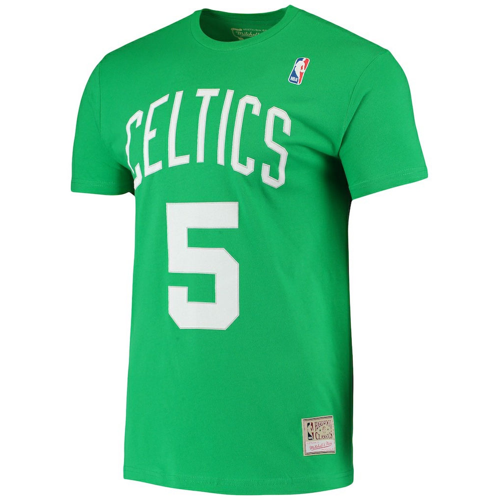 Mitchell & Ness - Kevin Garnett Boston Celtics Hardwood Classics Stitch Name & Number T-Shirt - Kelly Green