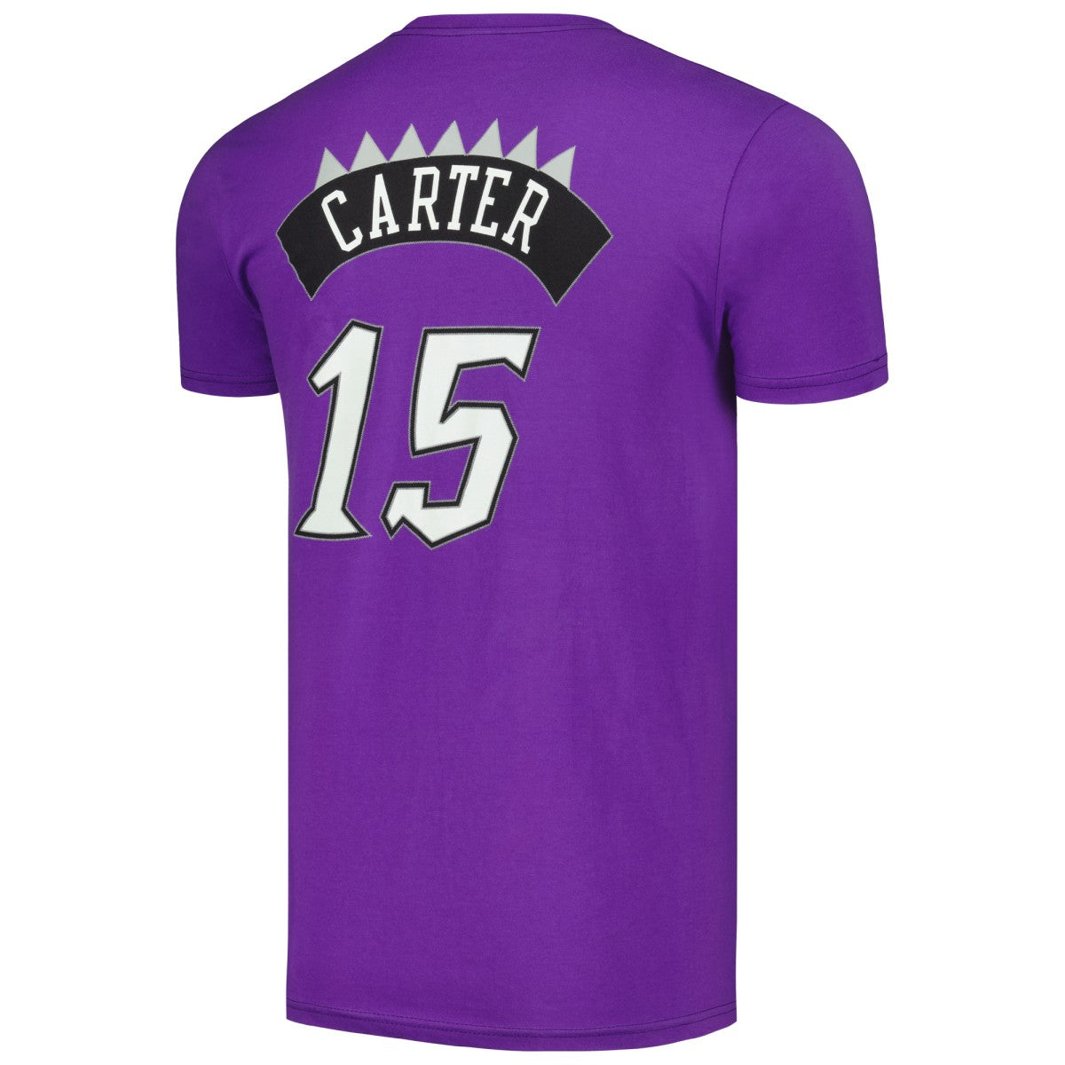 Mitchell & Ness - Vince Carter Toronto Raptors Hardwood Classics Stitch Name & Number T-Shirt - Purple