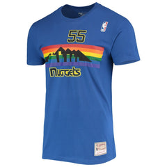 Mitchell & Ness - Dikembe Mutombo Denver Nuggets Hardwood Classics Stitch Name & Number T-Shirt - Royal