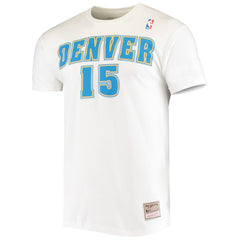 Mitchell & Ness - Carmelo Anthony Denver Nuggets Hardwood Classics Stitch Name & Number T-Shirt - White