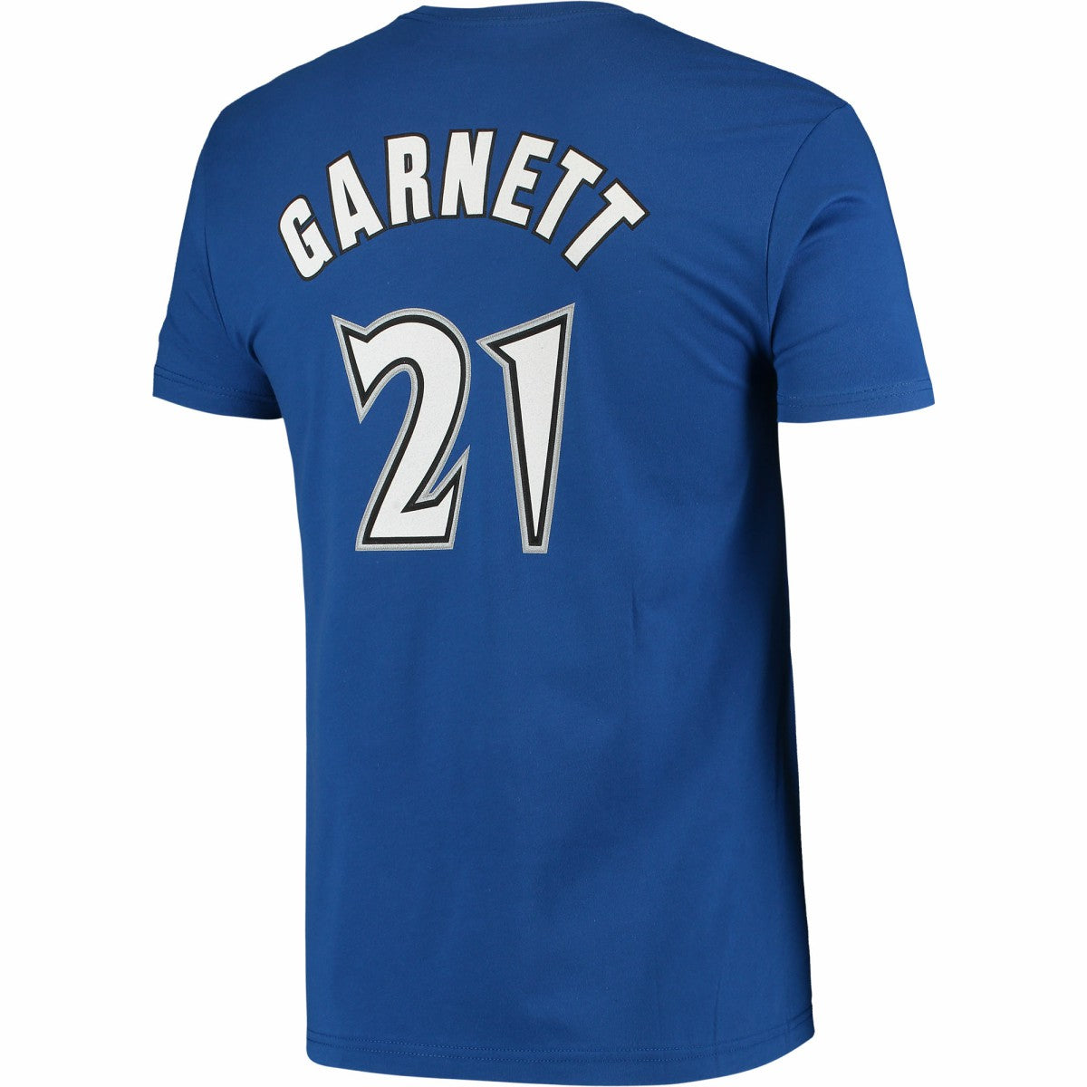 Mitchell & Ness - Kevin Garnett Minnesota Timberwolves Hardwood Classics Stitch Name & Number T-Shirt - Blue