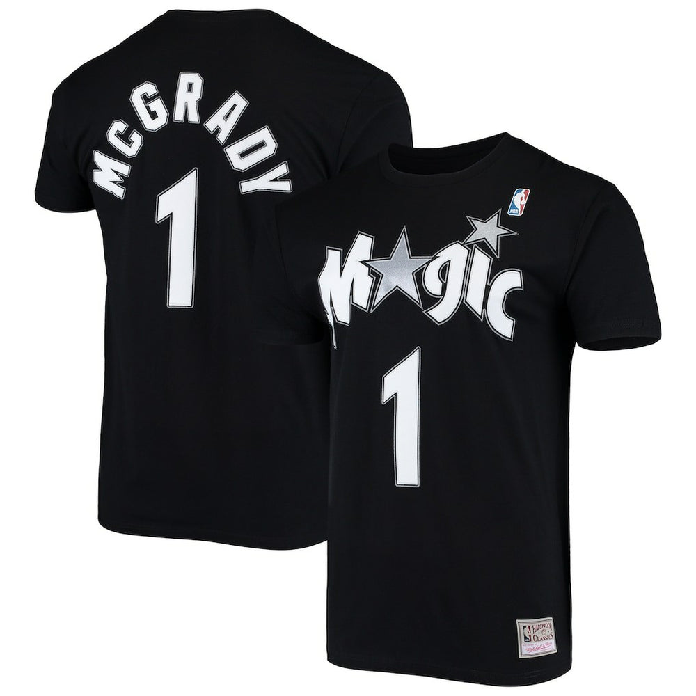 Mitchell & Ness - Tracy McGrady Orlando Magic Hardwood Classics Stitch Name & Number T-Shirt - Black