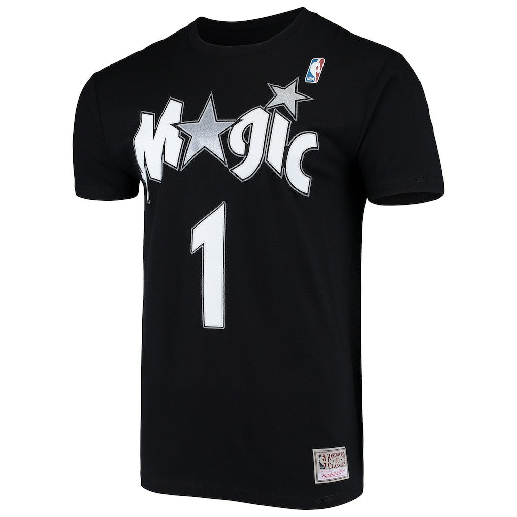 Mitchell & Ness - Tracy McGrady Orlando Magic Hardwood Classics Stitch Name & Number T-Shirt - Black