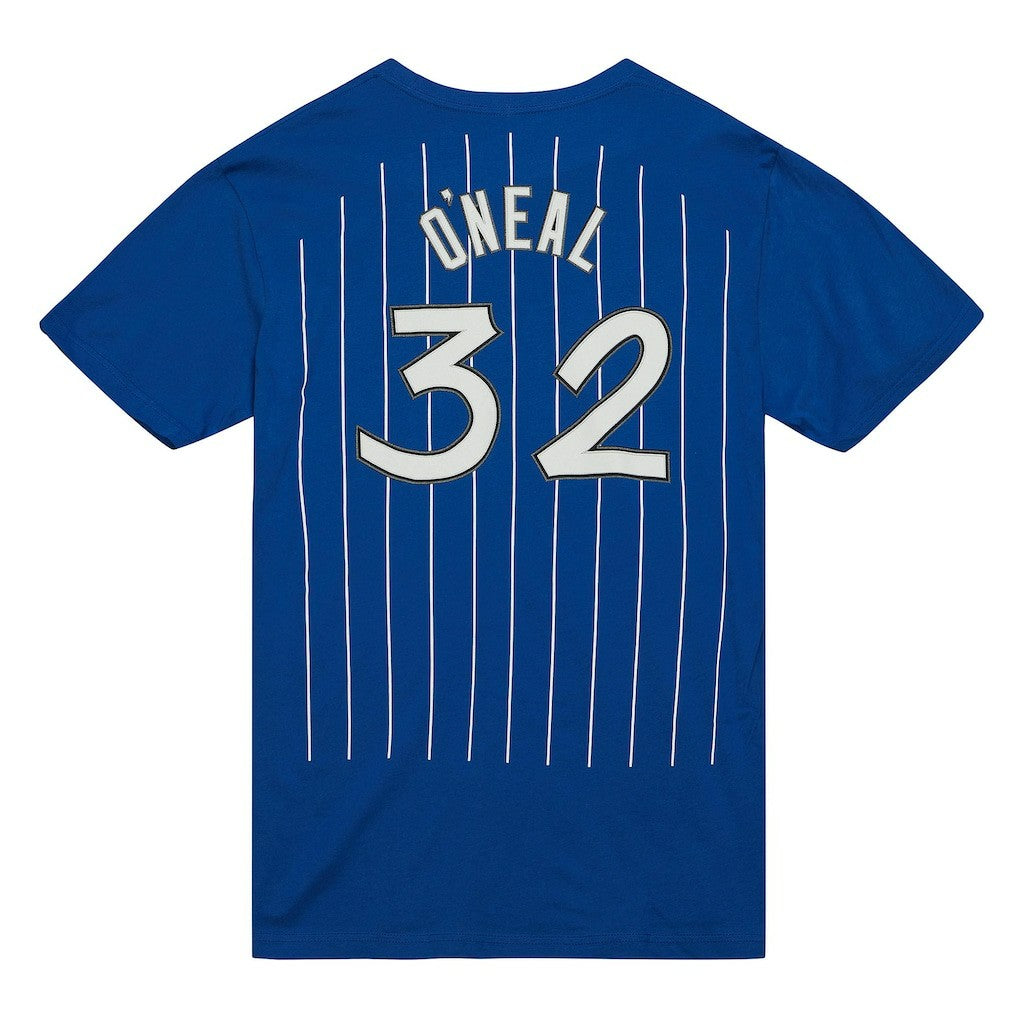 Mitchell & Ness - Shaquille O'Neal Orlando Magic Hardwood Classics Stitch Name & Number T-Shirt - Blue