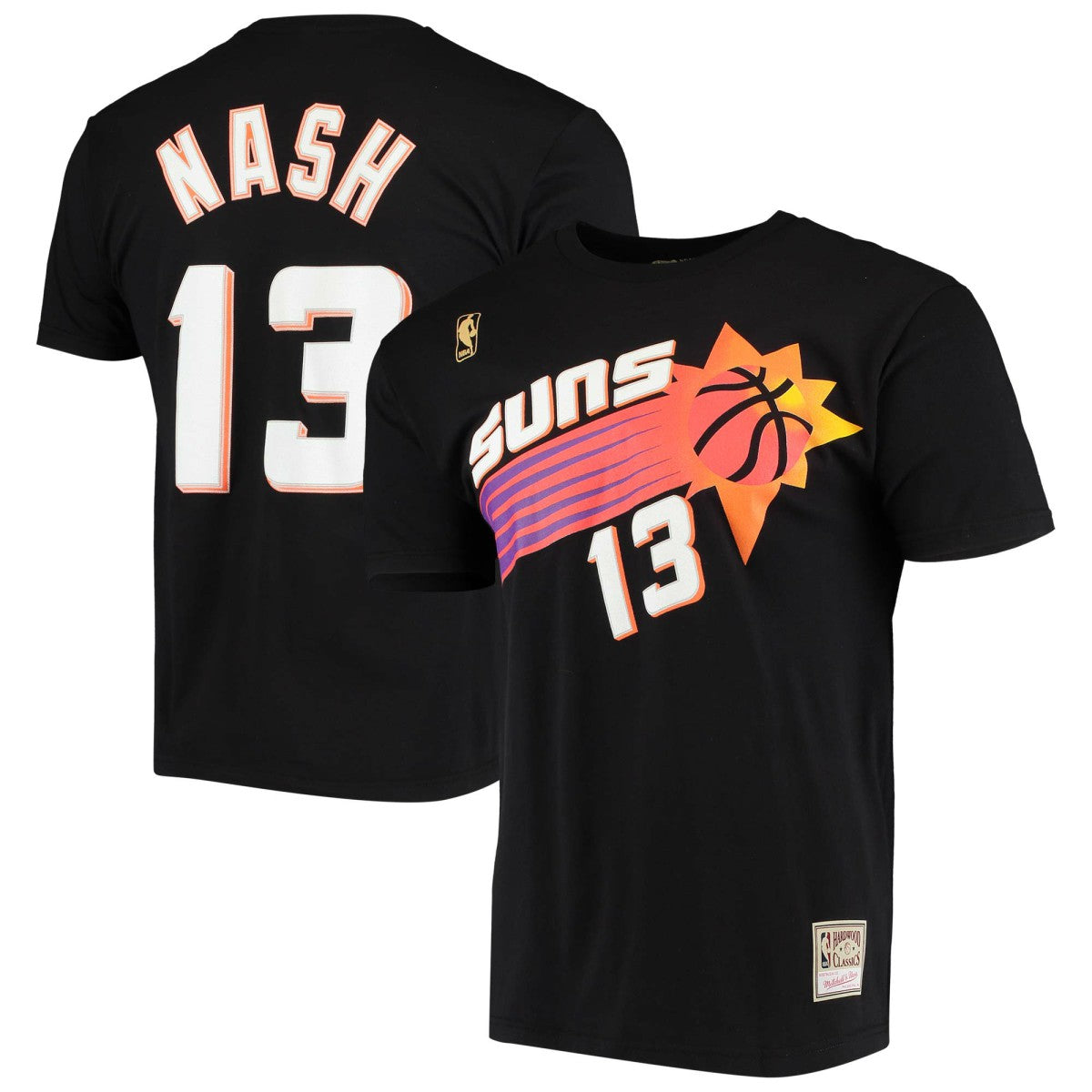 Mitchell & Ness - Steve Nash Phoenix Suns Hardwood Classics Stitch Name & Number T-Shirt - Black
