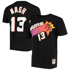 Mitchell & Ness - Steve Nash Phoenix Suns Hardwood Classics Stitch Name & Number T-Shirt - Black