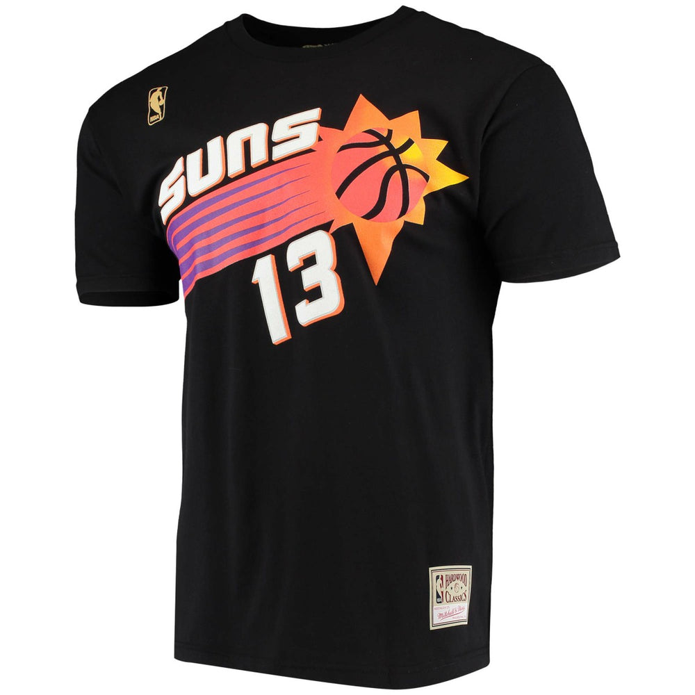 Mitchell & Ness - Steve Nash Phoenix Suns Hardwood Classics Stitch Name & Number T-Shirt - Black