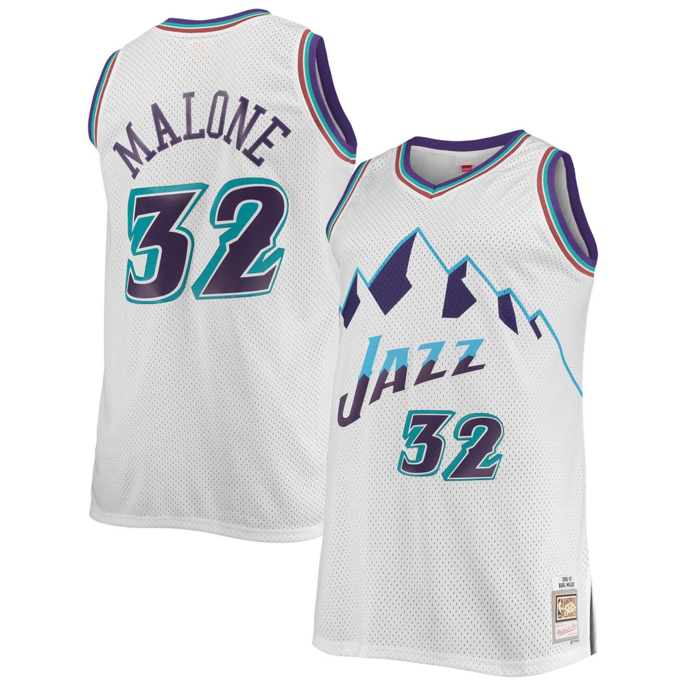 Mitchell & Ness - Karl Malone Utah Jazz 1996/97 Big & Tall Hardwood Classics Swingman Jersey - White