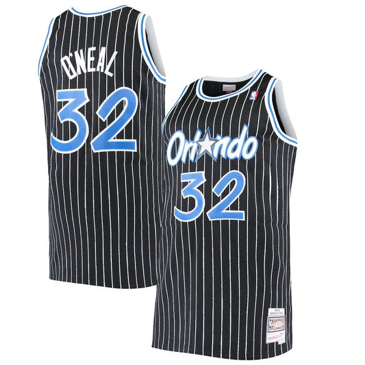 Shaquille O'Neal Orlando Magic Big & Tall Hardwood Classics Jersey - Black | NBA Jerseys