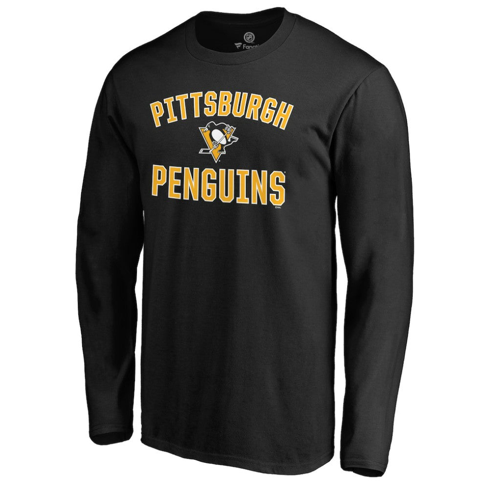Pittsburgh Penguins Fanatics Team Victory Arch Long Sleeve T-Shirt Black