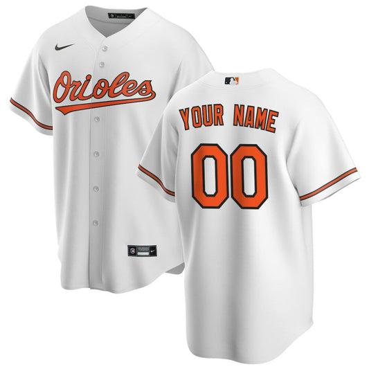 Baltimore Orioles Nike Home Replica Custom Jersey - White | MLB Jerseys