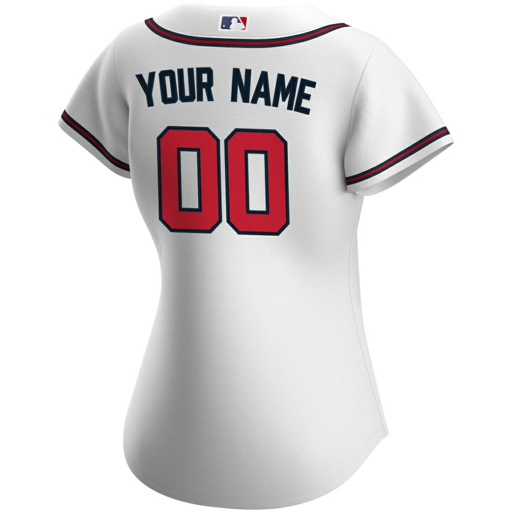 Atlanta Braves Nike Women's Home Replica Custom Jersey Clearance