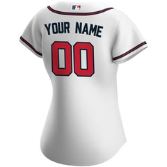 Atlanta Braves Nike Women's Home Replica Custom Jersey Clearance