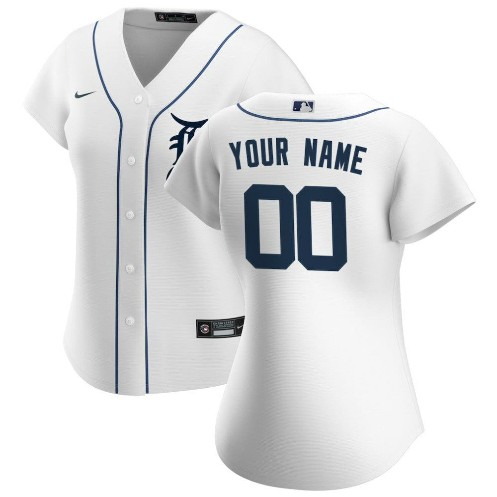 Detroit Tigers Nike Women's Home Replica Custom Jersey discount
