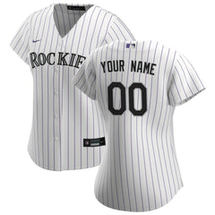 Colorado Rockies Nike Women's Home Replica Custom Jersey Lifestyle