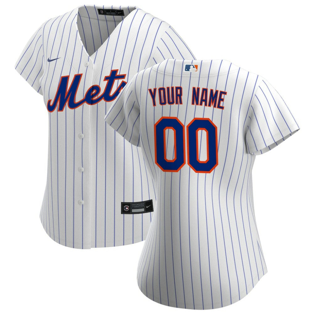 New York Mets Nike Women's Home Replica Custom Jersey Lifestyle