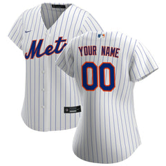 New York Mets Nike Women's Home Replica Custom Jersey Lifestyle