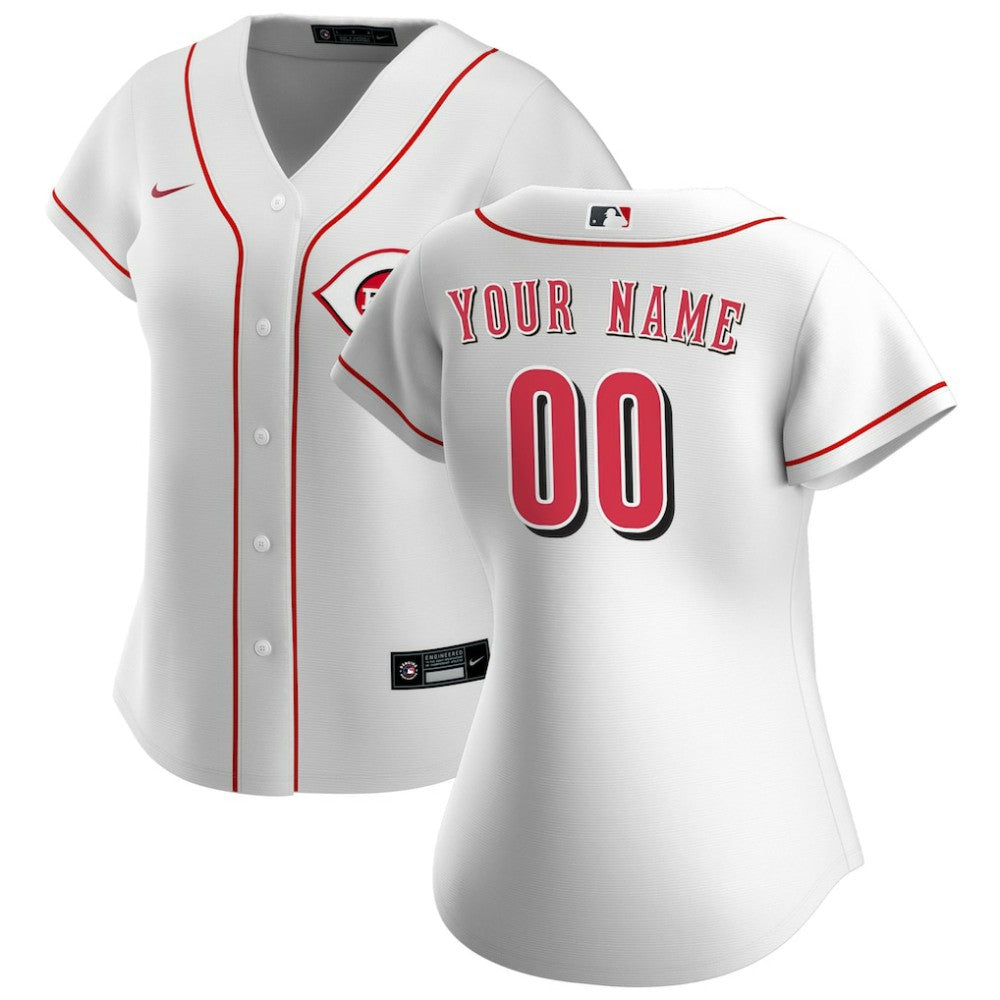 Cincinnati Reds Nike Women's Home Replica Custom Jersey Lifestyle
